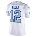 Kooe B.Bills #12 Jim Kelly Player White Rivalries Collection Limited Football Jerseys