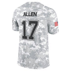 Kooe B.Bills #17 Josh Allen Player Arctic Camo Salute to Service Limited Stitched Jerseys