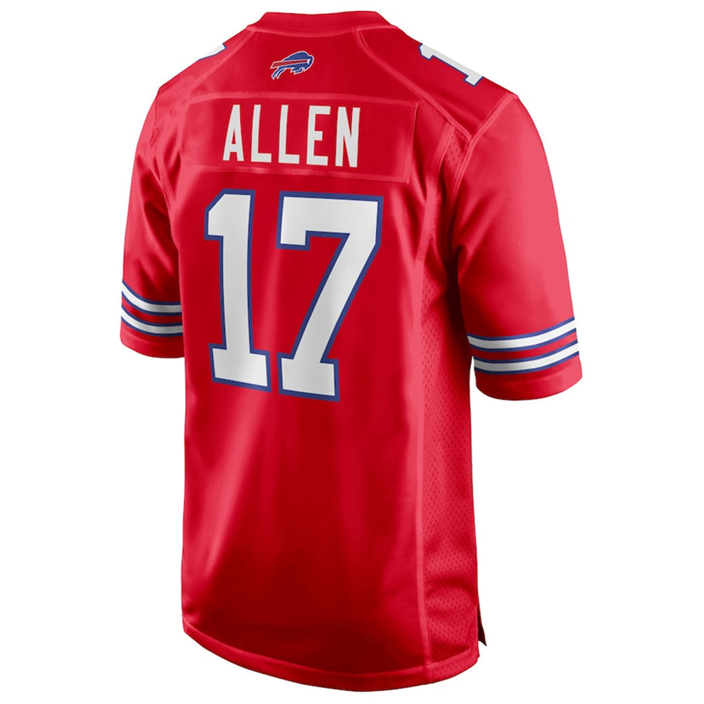 Kooe B.Bills #17 Josh Allen Player Red Home Game Stitched Jerseys