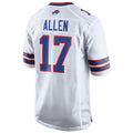 Kooe B.Bills #17 Josh Allen Player White Game Stitched Jerseys