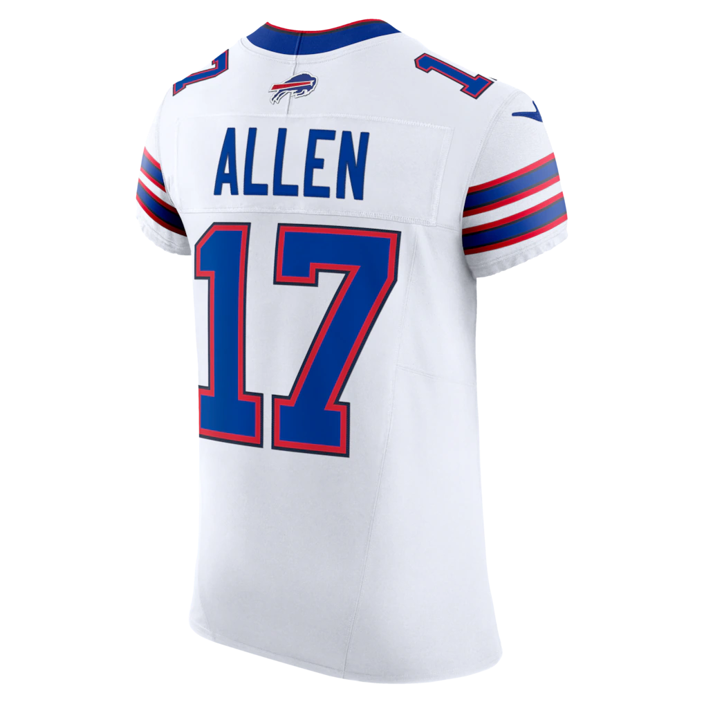 Kooe B.Bills #17 Josh Allen White Vapor F.U.S.E. Elite Stitched Jerseys