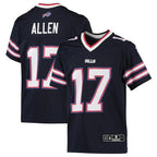 Kooe B.Bills #17 Josh Allen Player Navy Inverted  Game Stitched Jerseys
