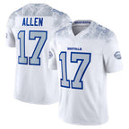 Kooe B.Bills #17 Josh Allen Player White Rivalries Collection Vapor Limited Stitched Jersey