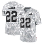 Kooe B.Bills #22 Ray Davis Player Arctic Camo Salute to Service Limited Stitched Jerseys