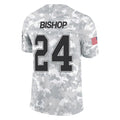 Kooe B.Bills #24 Cole Bishop Player Arctic Camo Salute to Service Limited Stitched Jerseys