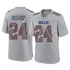 Kooe B.Bills #24 Cole Bishop Player Gray Fashion Home Game Stitched Jerseys