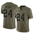 Kooe B.Bills #24 Cole Bishop Player Olive Salute To Service Game Stitched Jerseys