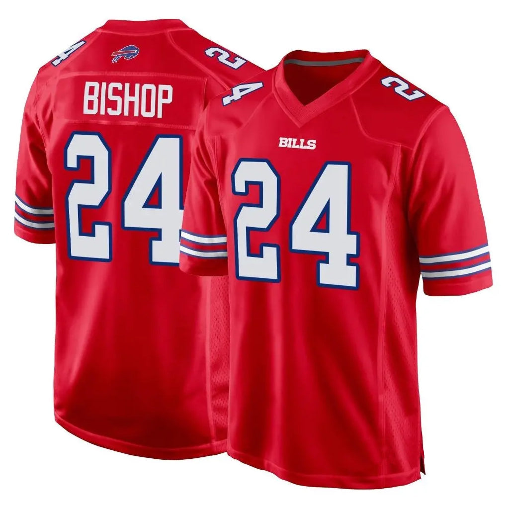 Kooe B.Bills #24 Cole Bishop Player Red Home Game Stitched Jerseys