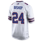 Kooe B.Bills #24 Cole Bishop Player White Home Game Stitched Jerseys