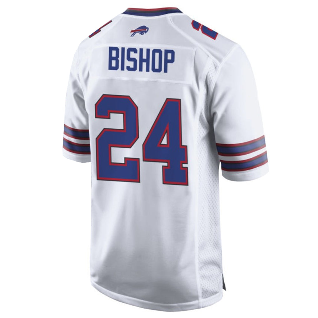 Kooe B.Bills #24 Cole Bishop Player White Home Game Stitched Jerseys
