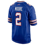 Kooe B.Bills #2 D.J. Moore Royal Game Stitched Jerseys