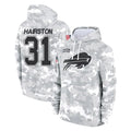 Kooe B.Bills #31 Maxwell Hairston Player Arctic Camo Salute to Service Hoodies Limited Stitched Jerseys
