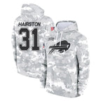 Kooe B.Bills #31 Maxwell Hairston Player Arctic Camo Salute to Service Hoodies Limited Stitched Jerseys