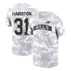 Kooe B.Bills #31 Maxwell Hairston Player Arctic Camo Salute to Service T-Shirt Hoodies Stitched Jerseys