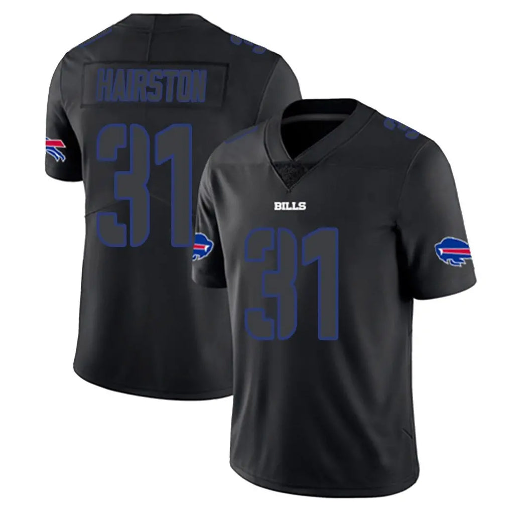 Kooe B.Bills #31 Maxwell Hairston Player Black Impact Limited Home Game Stitched Jerseys