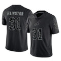 Kooe B.Bills #31 Maxwell Hairston Player Black RFLCTV Limited Stitched Jerseys