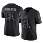 Kooe B.Bills #31 Maxwell Hairston Player Black RFLCTV Limited Stitched Jerseys