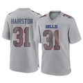 Kooe B.Bills #31 Maxwell Hairston Player Gray Fashion Home Game Stitched Jerseys