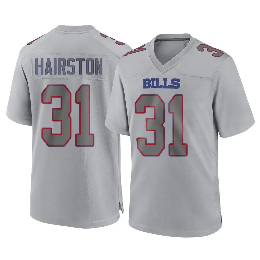 Kooe B.Bills #31 Maxwell Hairston Player Gray Fashion Home Game Stitched Jerseys