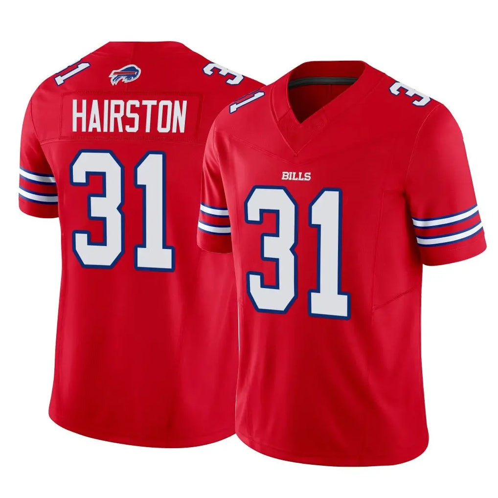 Kooe B.Bills #31 Maxwell Hairston Player Red Vapor F.U.S.E. Limited Home Game Stitched Jerseys