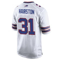 Kooe B.Bills #31 Maxwell Hairston Player White Home Game Stitched Jerseys