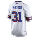 Kooe B.Bills #31 Maxwell Hairston Player White Home Game Stitched Jerseys