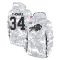 Kooe B.Bills #34 Thurman Thomas Player Arctic Camo Salute to Service Hoodies Limited Stitched Jerseys