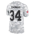 Kooe B.Bills #34 Thurman Thomas Player Arctic Camo Salute to Service Limited Stitched Jerseys