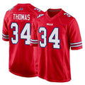 Kooe B.Bills #34 Thurman Thomas Player Red Home Game Stitched Jerseys