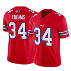 Kooe B.Bills #34 Thurman Thomas Player Red Vapor F.U.S.E. Limited Home Game Stitched Jerseys