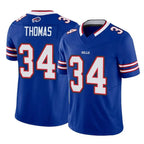 Kooe B.Bills #34 Thurman Thomas Player Royal Vapor F.U.S.E. Limited Home Game Stitched Jerseys