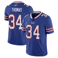 Kooe B.Bills #34 Thurman Thomas Player Royal Vapor Untouchable Limited Stitched Jerseys
