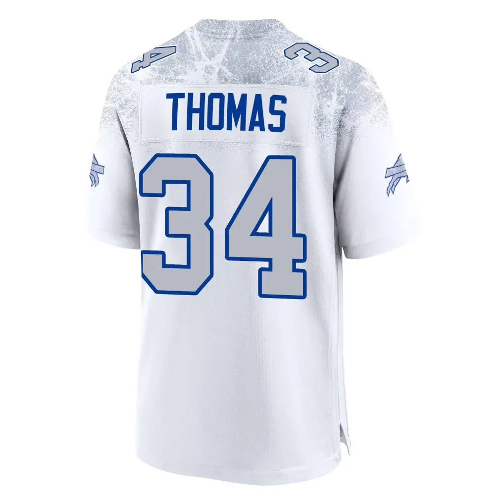 Kooe B.Bills #34 Thurman Thomas Player White Rivalries Collection Game Stitched Jerseys