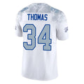 Kooe B.Bills #34 Thurman Thomas Player White Rivalries Collection Vapor Limited Stitched Jerseys