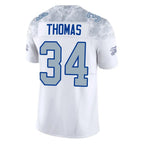 Kooe B.Bills #34 Thurman Thomas Player White Rivalries Collection Vapor Limited Stitched Jerseys