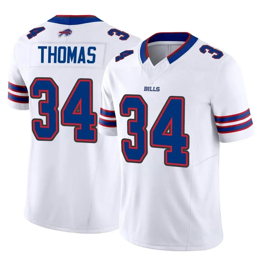 Kooe B.Bills #34 Thurman Thomas Player White Vapor F.U.S.E. Limited Home Game Stitched Jerseys