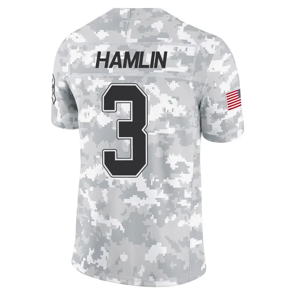 Kooe B.Bills #3 Damar Hamlin Player Arctic Camo Salute to Service Limited Stitched Jerseys