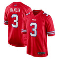 Kooe B.Bills #3 Damar Hamlin Player Red Home Game Stitched Jerseys