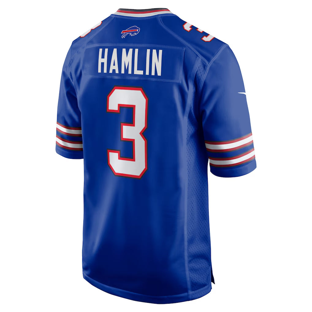Kooe B.Bills #3 Damar Hamlin Player Royal Home Game Stitched Jerseys