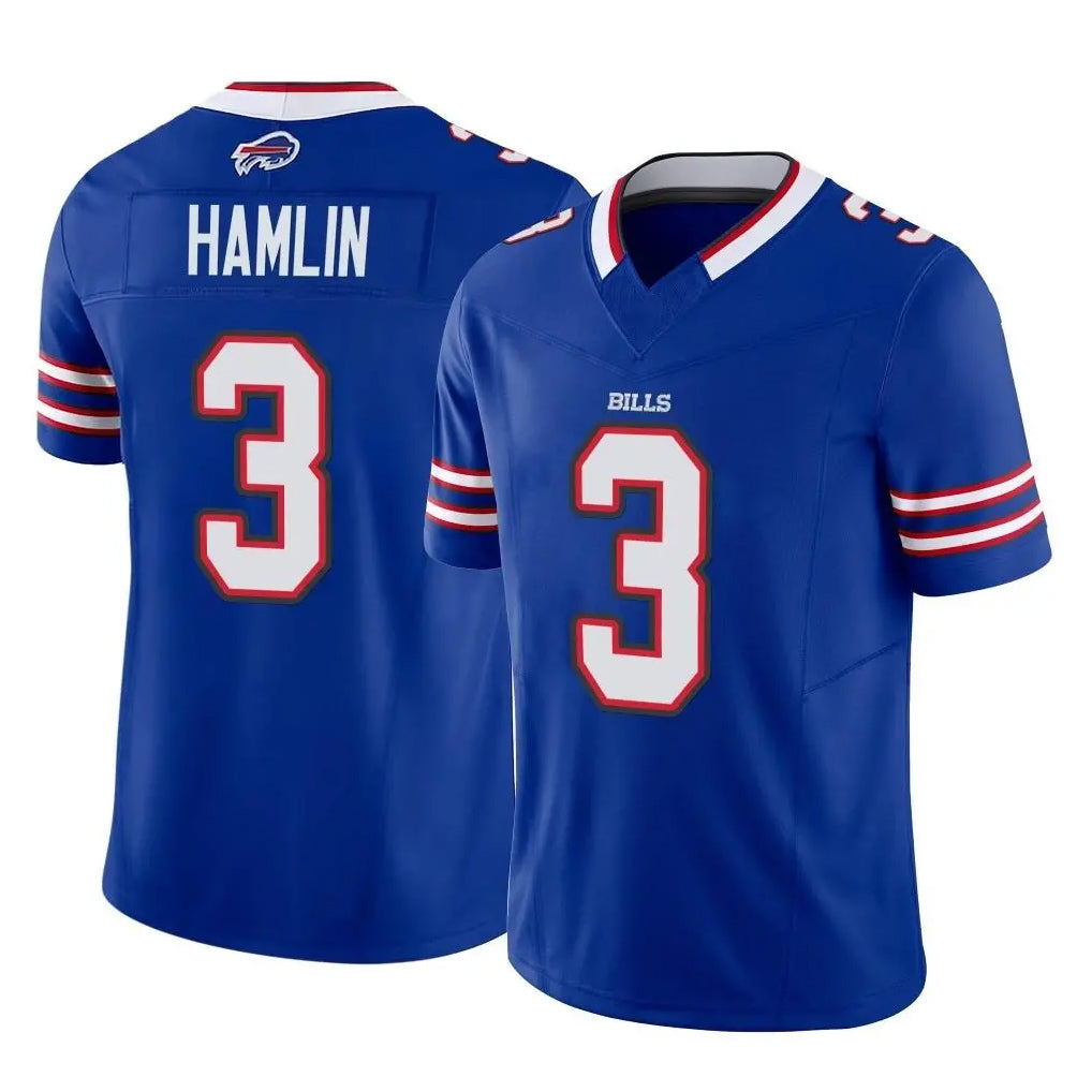 Kooe B.Bills #3 Damar Hamlin Player Royal Vapor F.U.S.E. Limited Home Game Stitched Jerseys