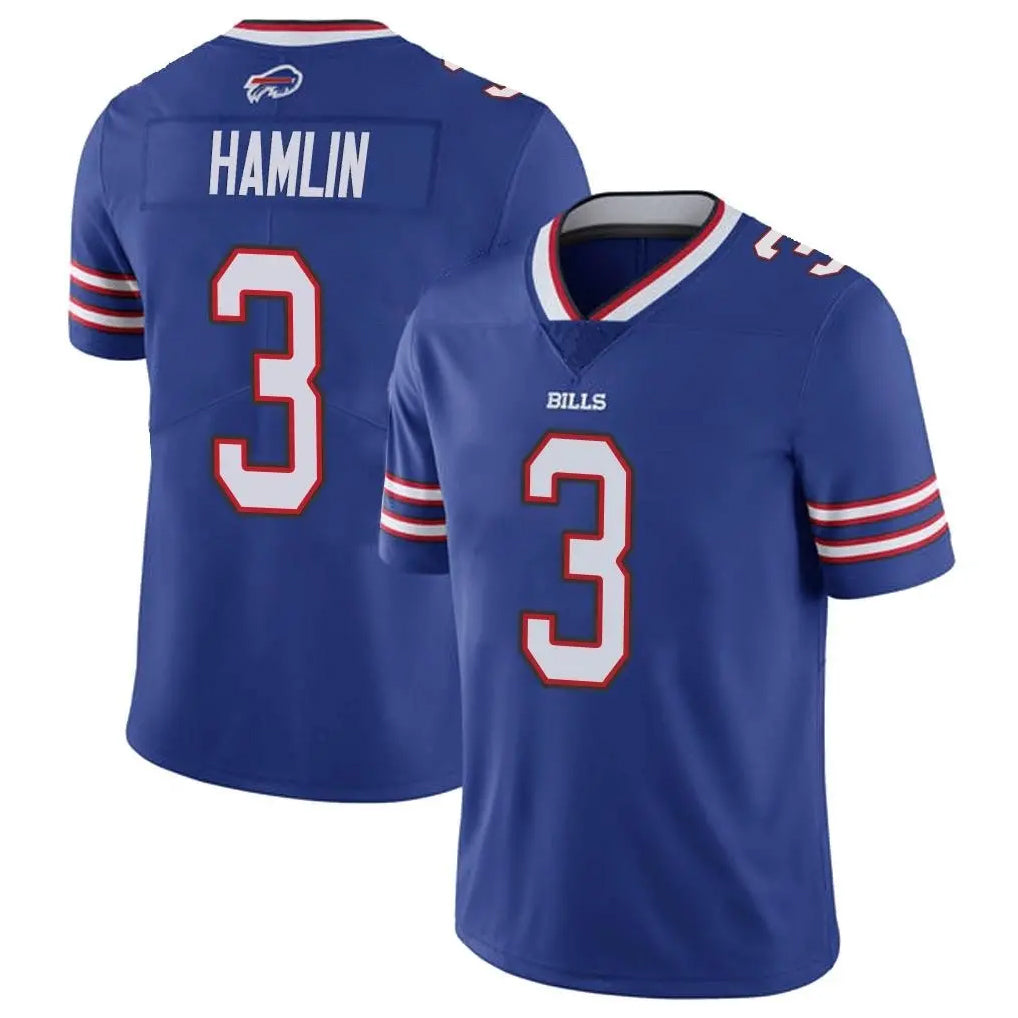 Kooe B.Bills #3 Damar Hamlin Player Royal Vapor Untouchable Limited Stitched Jerseys