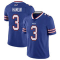 Kooe B.Bills #3 Damar Hamlin Player Royal Vapor Untouchable Limited Stitched Jerseys