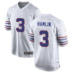 Kooe B.Bills #3 Damar Hamlin Player White Alternate Game Stitched Jerseys