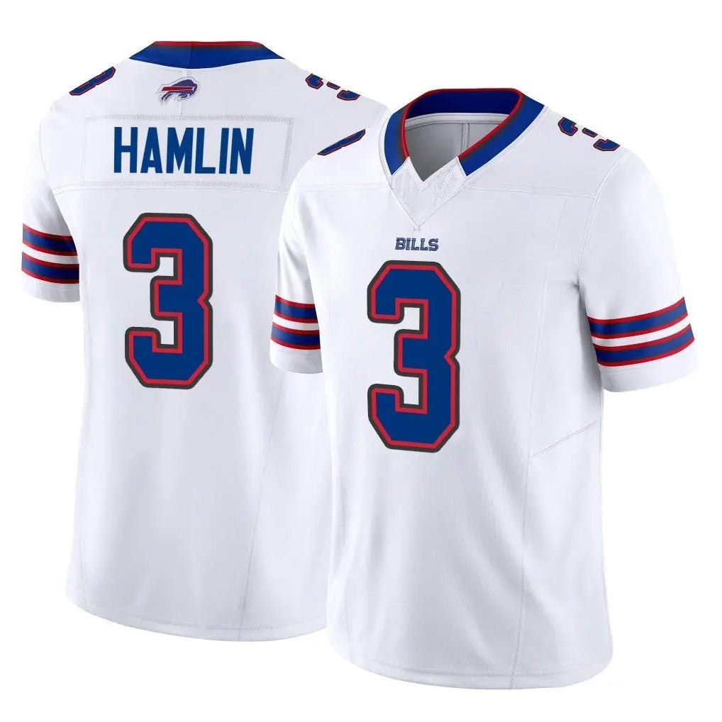 Kooe B.Bills #3 Damar Hamlin Player White Vapor F.U.S.E. Limited Stitched Jerseys