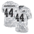 Kooe B.Bills #44 Joe Andreessen Player Arctic Camo Salute to Service Limited Stitched Jerseys