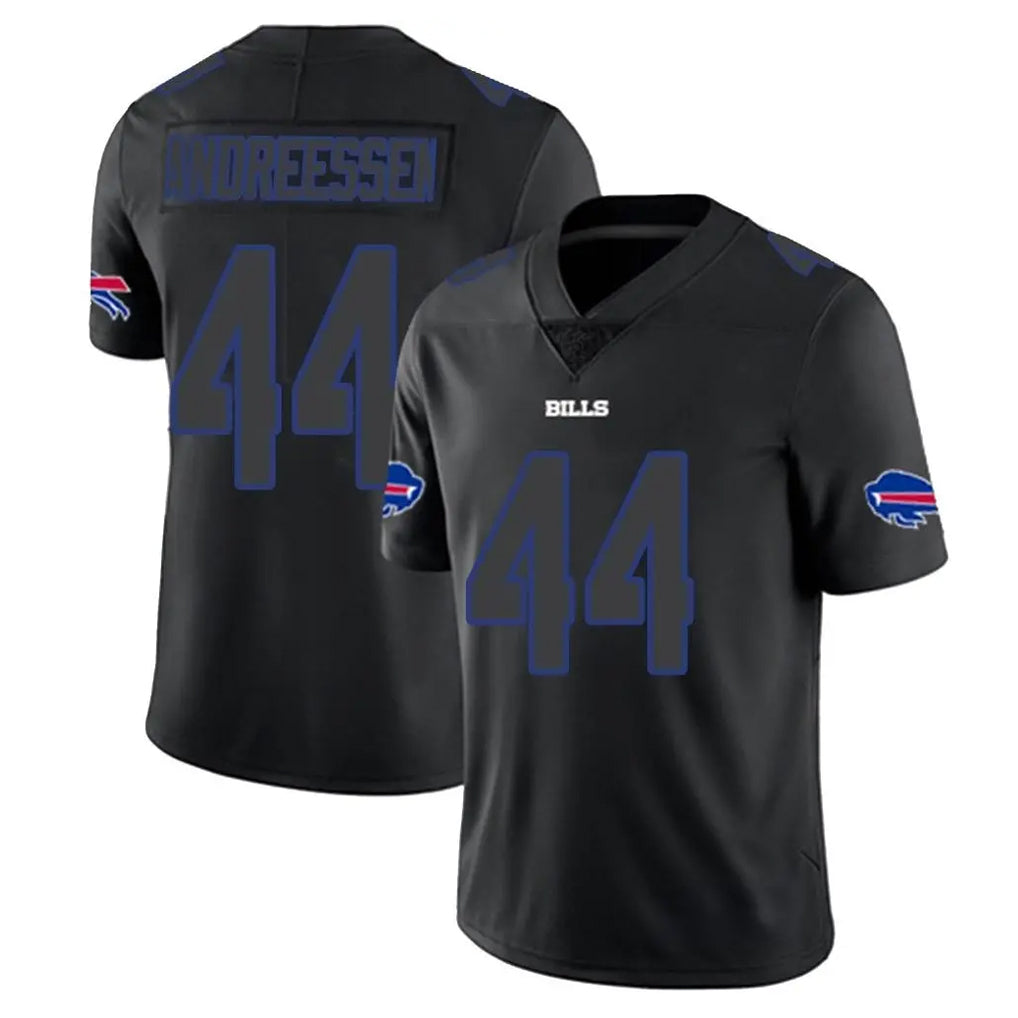 Kooe B.Bills #44 Joe Andreessen Player Black Impact Limited Home Game Stitched Jerseys