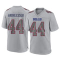 Kooe B.Bills #44 Joe Andreessen Player Gray Fashion Home Game Stitched Jerseys