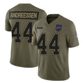 Kooe B.Bills #44 Joe Andreessen Player Olive Salute to Service Vapor F.U.S.E. Limited Stitched Jerseys