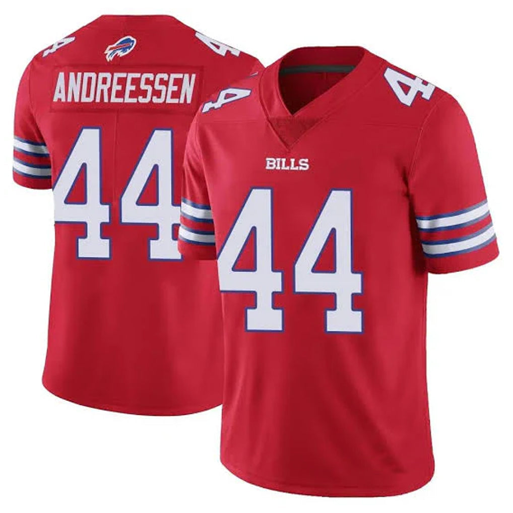 Kooe B.Bills #44 Joe Andreessen Player Red Vapor Untouchable Limited Stitched Jerseys