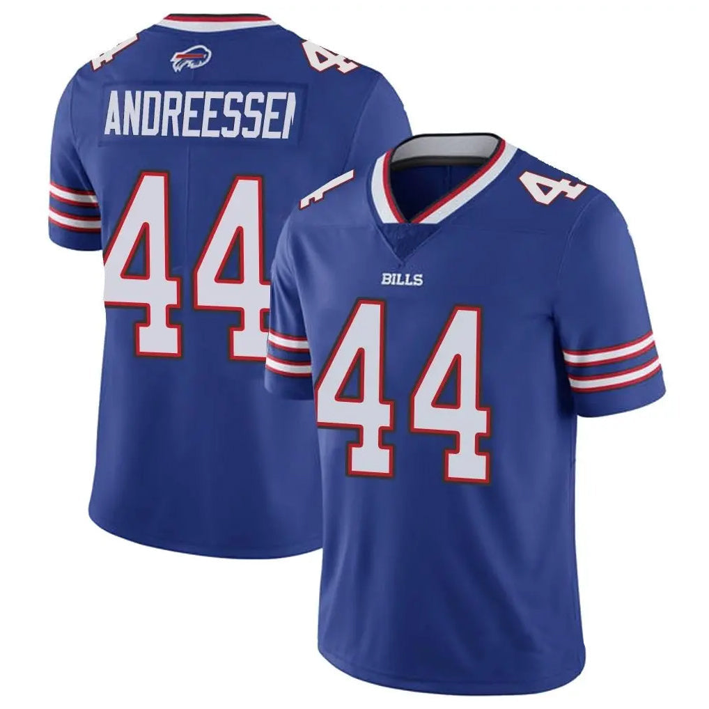 Kooe B.Bills #44 Joe Andreessen Player Royal Vapor Untouchable Limited Stitched Jerseys